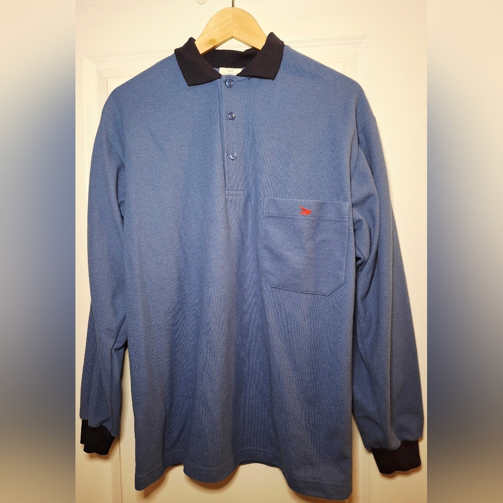 Vintage 90s 📮📨Canada Post Long Sleeve Collared Work Shirt (S)